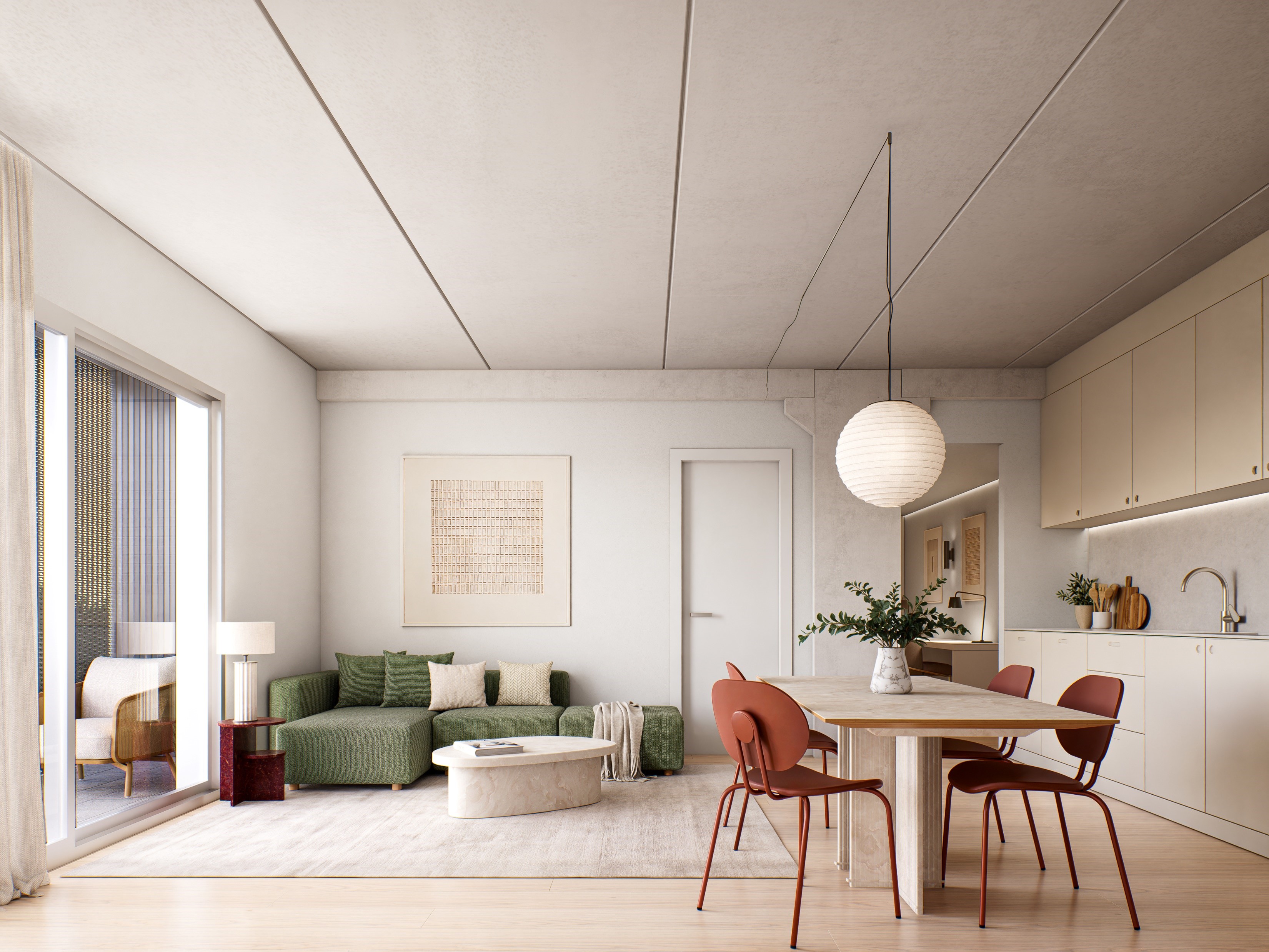 Interior of a contemporary GENIVS affordable home in Madrid